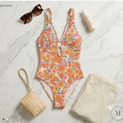 🌸 Traje de Baño "Retro Bloom" - Talla XL