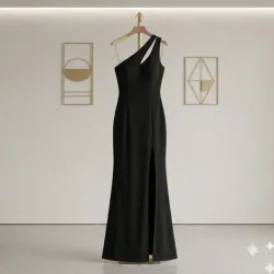 Vestido de Noche Asimétrico WOOSEA con Abertura - Talla S
