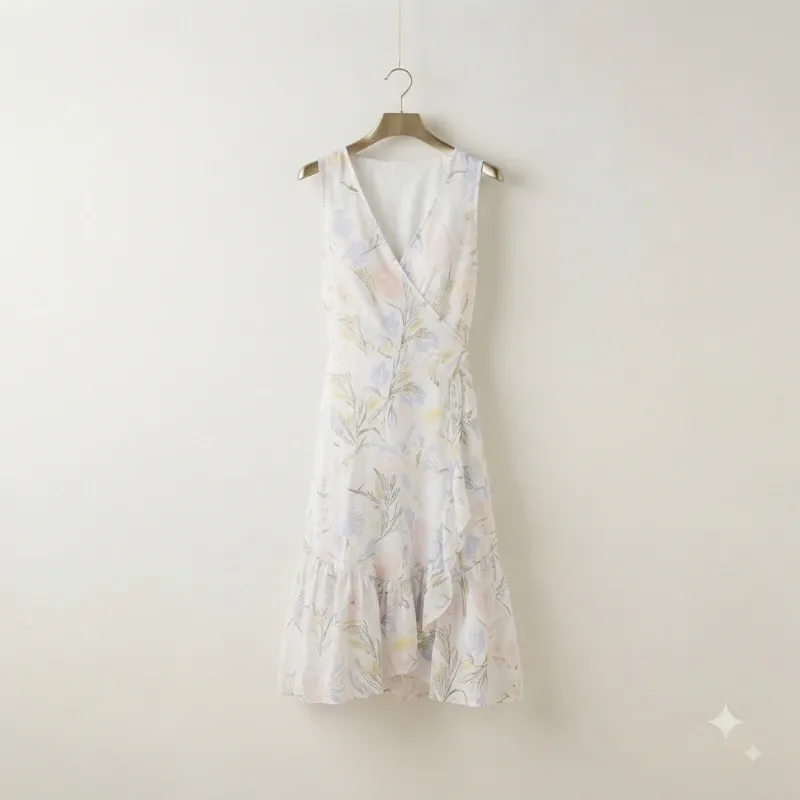 Vestido Midi Floral Frescura de Verano Talla M