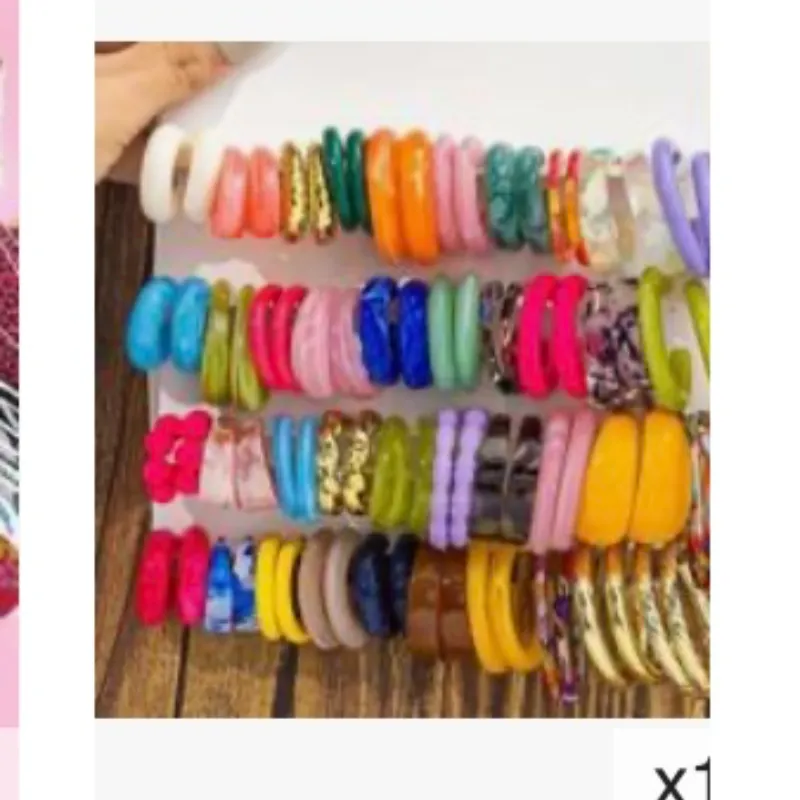 Aretes de Resina