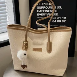 Bolso de hombro de gran capacidad (caqui)