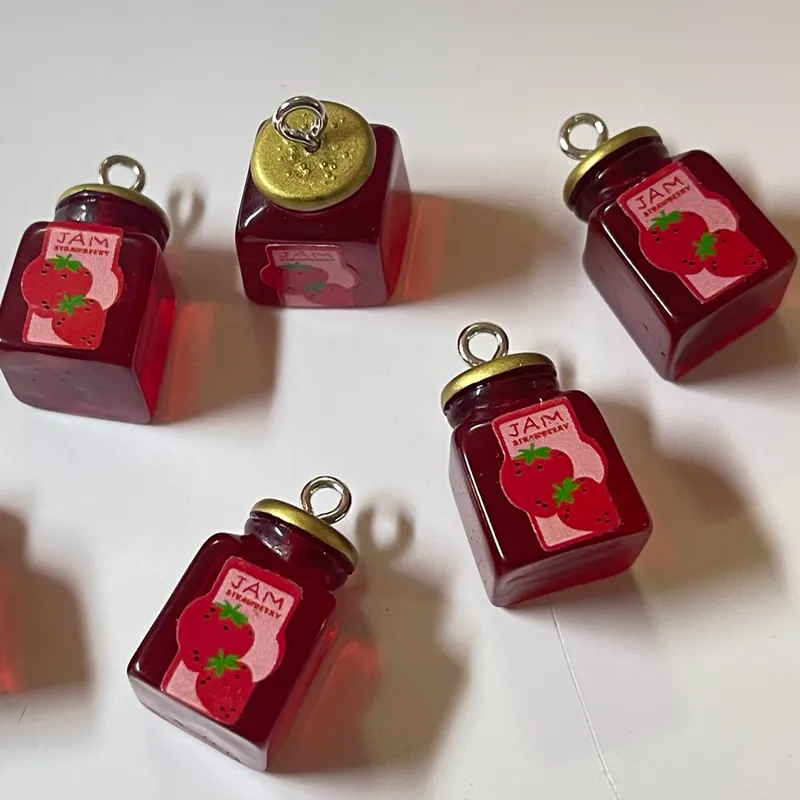 Tarritos de vidrio mermelada de fresa 