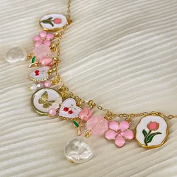 Colgante tonos rosas