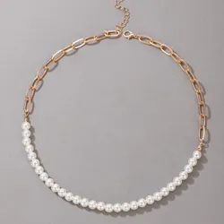 Eslabonado con perlas