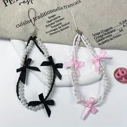 Strap de teléfono de perlas y lazos 