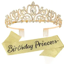 Banda y Corona Birthday Princess 