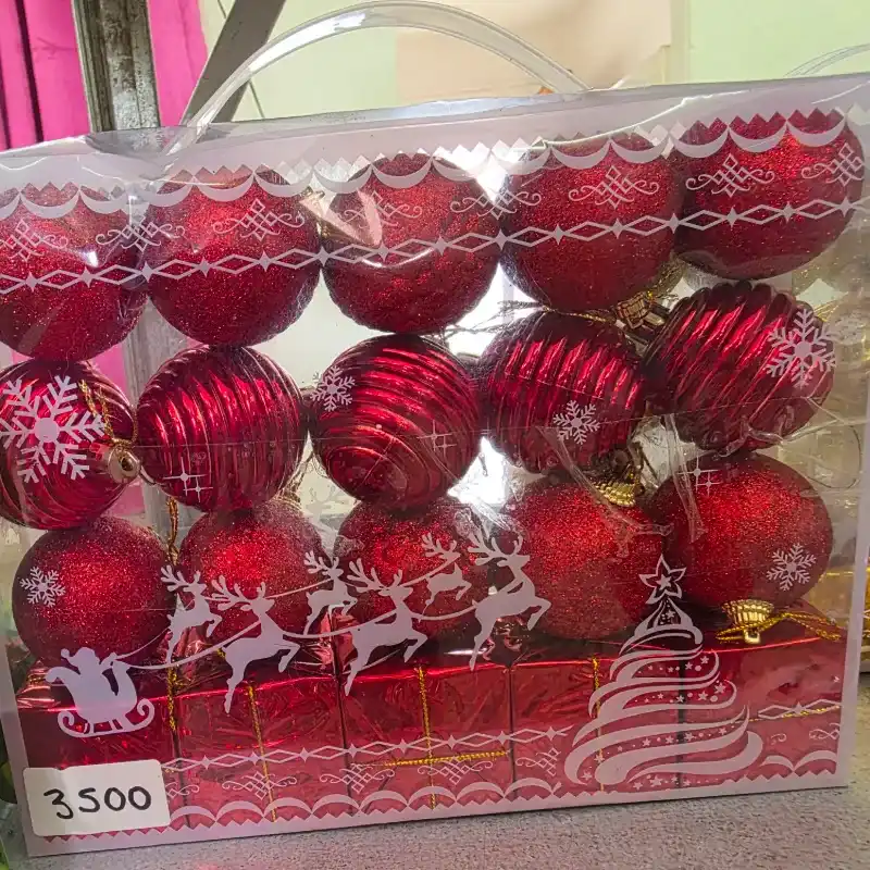 Bolas Decorativas Grandes para Árbol de Navidad 