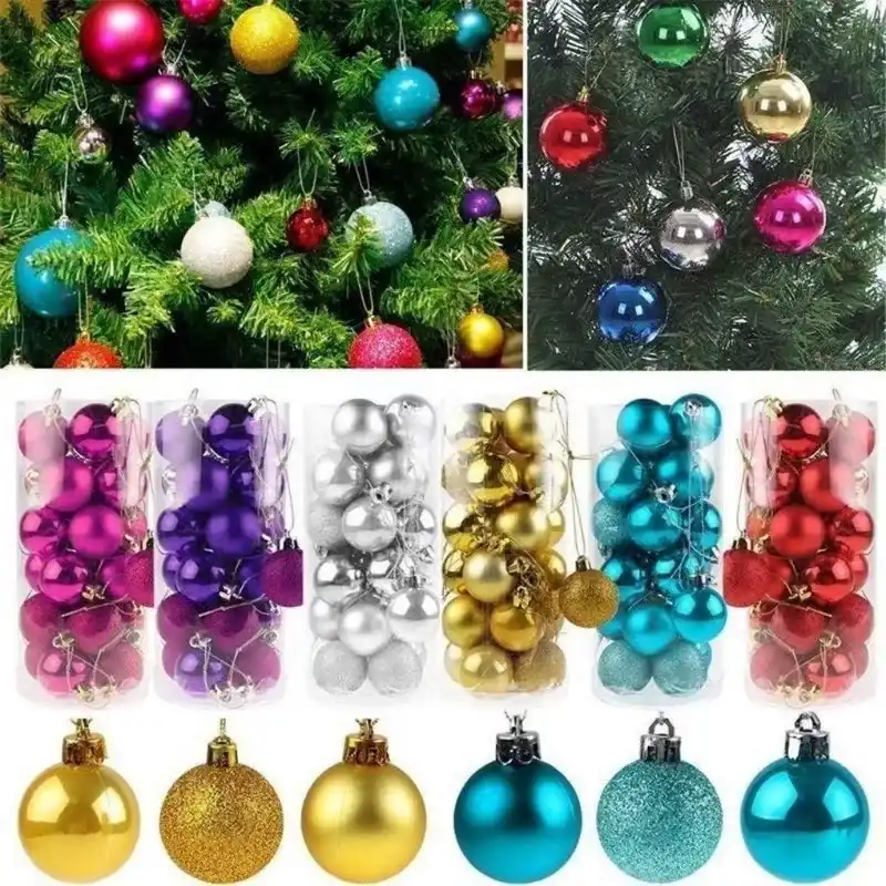 Bolas Decorativas para Árbol Navideño