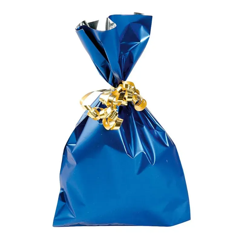 Bolsa de Regalo Metalizada Azul