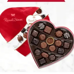 Caja de Bombones de Chocolate con forma de corazón
