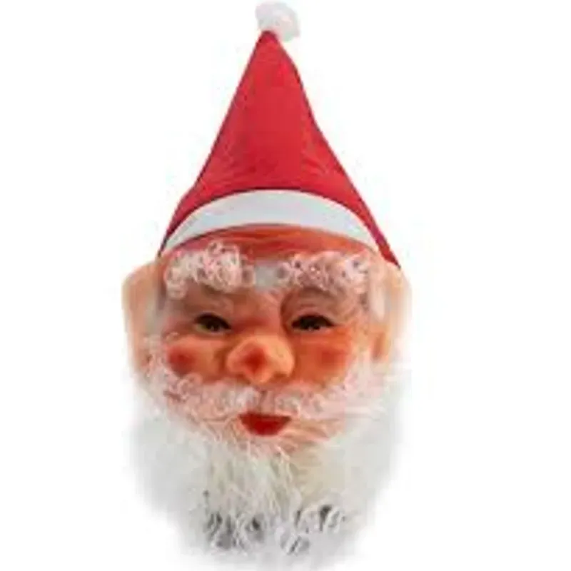 Máscara de Santa Claus Con Gorro