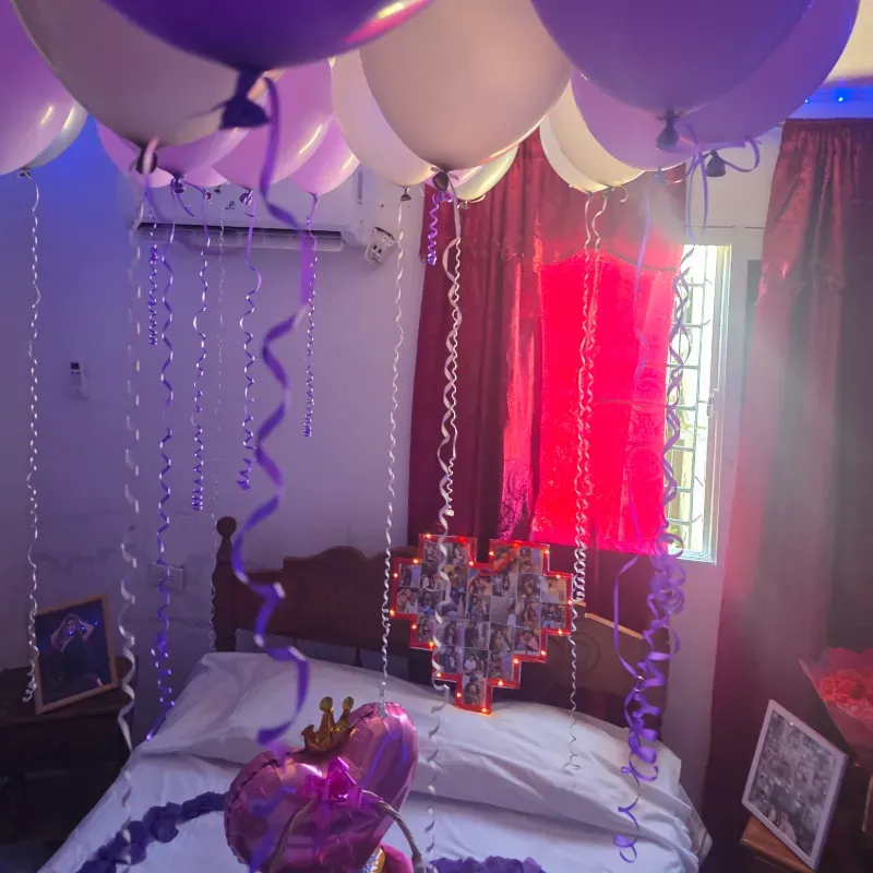 Decoración de Habitación Morada