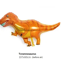 Dinosaurio T-Rex Naranja Grande