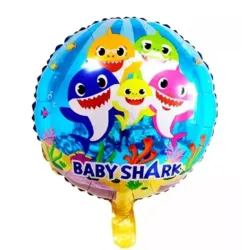 Globo de Baby Shark Redondo