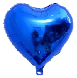 Globo de Corazón Azul 10 pulgadas