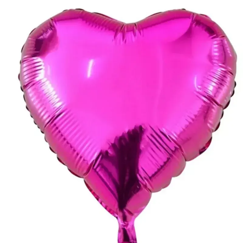 Globo de Corazón Fuscia 10 pulgadas