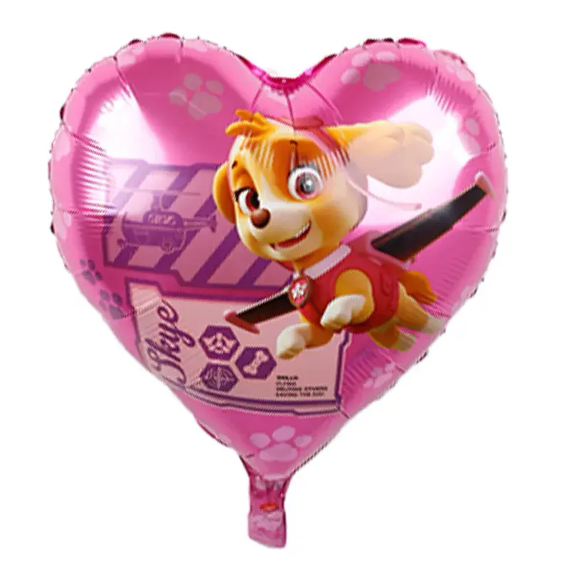 Globo Temático Paw Patrol Corazón Skye