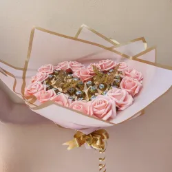 Luxury Bouquet Rosa Champagne