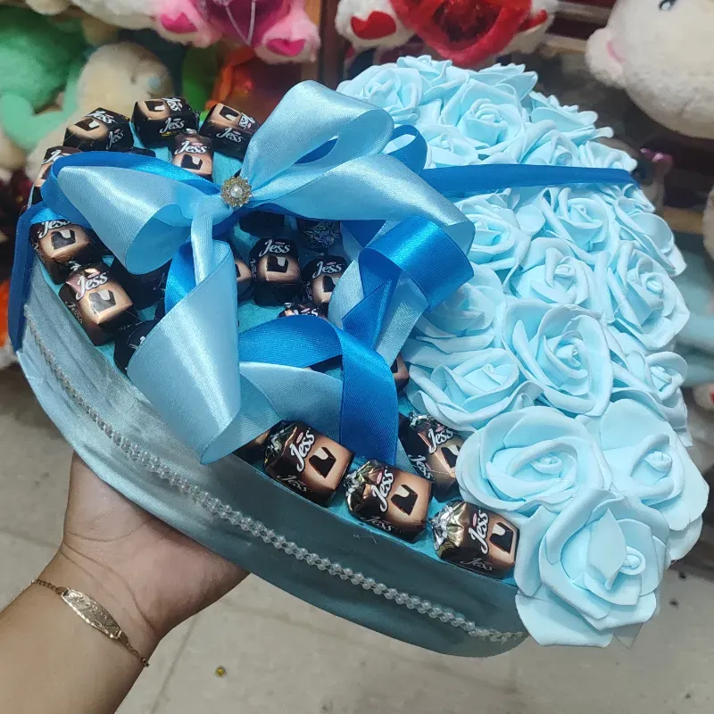 Luxury Heart-Box Azul