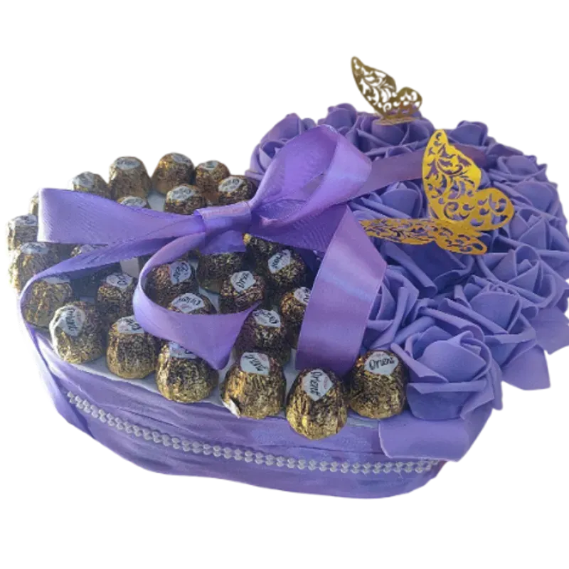 Luxury Heart-Box Morado