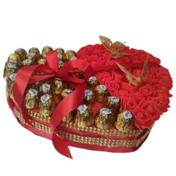 Luxury Heart-Box Rojo