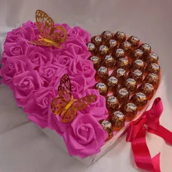 Luxury Heart-Box Rosado