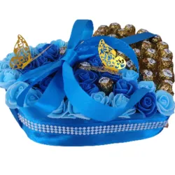 Luxury Heart-Box Azul