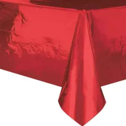 Mantel Metalizado Rojo