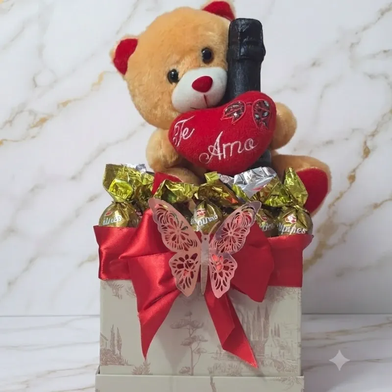 Regalo Sorpresa ¨Teddy & Champagne Love Box¨