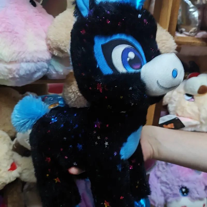 Peluche Unicornio Negro