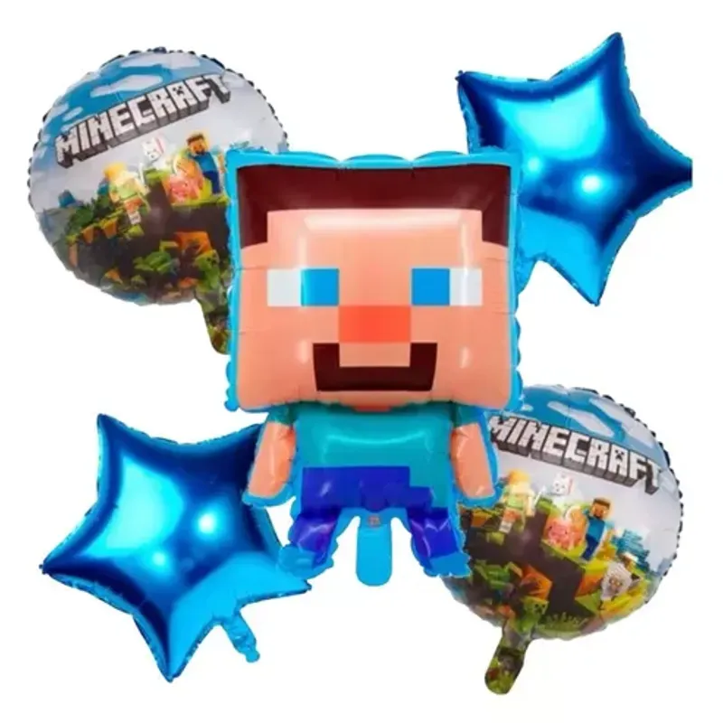 Set de Globos de Minecraft