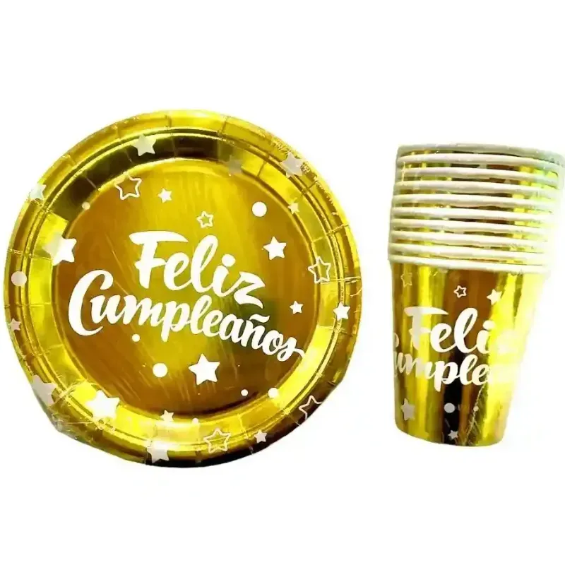 Vajilla Desechable Decorada 