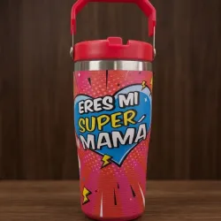 Vaso Térmico ¨Eres Mi super Mamá¨