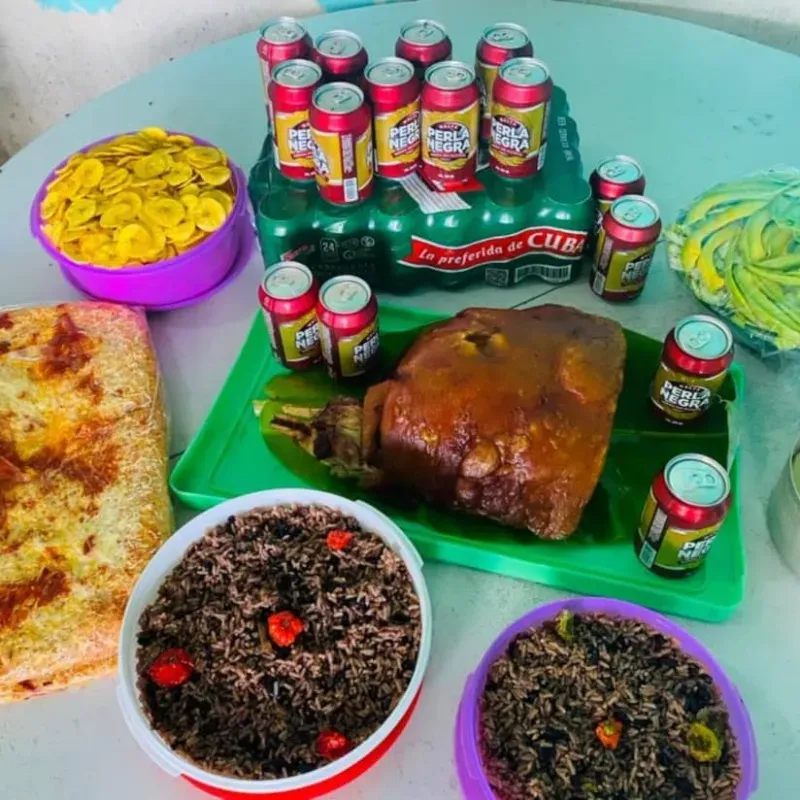 Pernil de Cerdo Asado. Cena Completa!! 😋