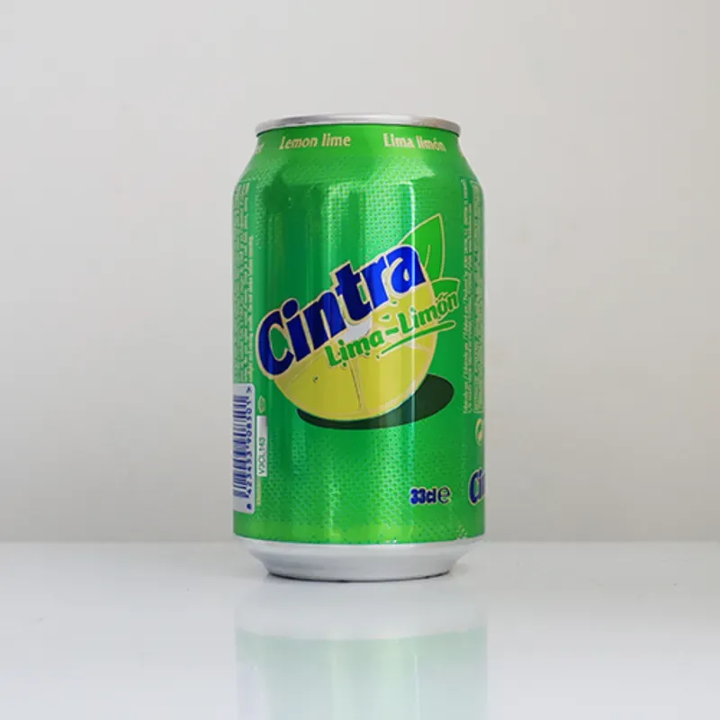Lata de Refresco Gaseado de Limón