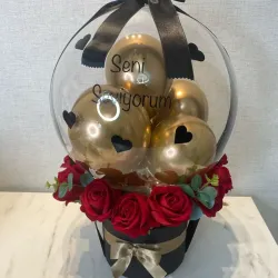 Globo con rosas