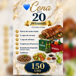CENA PARA 20 PERSONAS