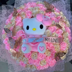 🎀Ramo Buchon con peluche🎀