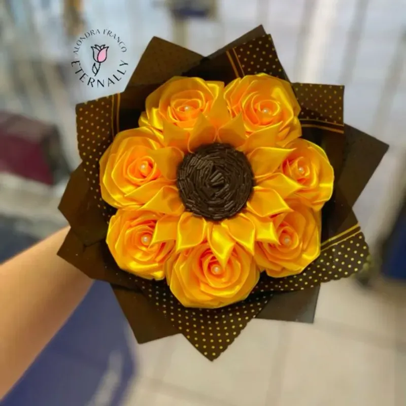 💐Ramo de Girasoles y Rosas eternas 🌻🌹