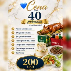 CENA PARA 40 PERSONAS 