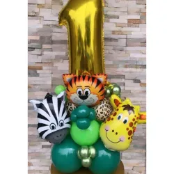 🐅🐯Torre de Globos Temáticos 🦁🐱