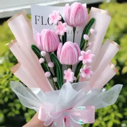 Tulipanes de limpiapipas
