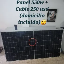 Panel Solar 550w + cable de conexion al panel + domicilio gratuito