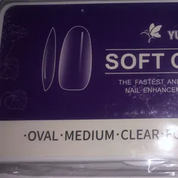 Caja de uñas soft gel oval