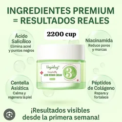 Crema facial con ácido salicílico 