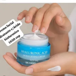 Crema facial de ácido hialuronico