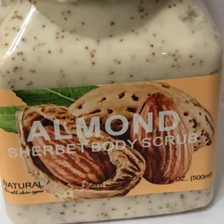Exfoliante corporal con sorbetes de Almendra