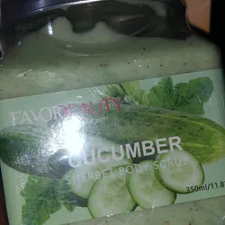 Exfoliante corporal de pepino