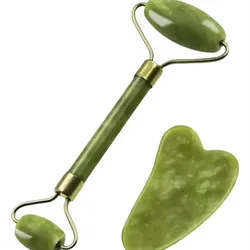 Guasha y rodillo de jade