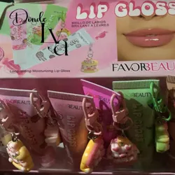 Lip gloss con llaveros
